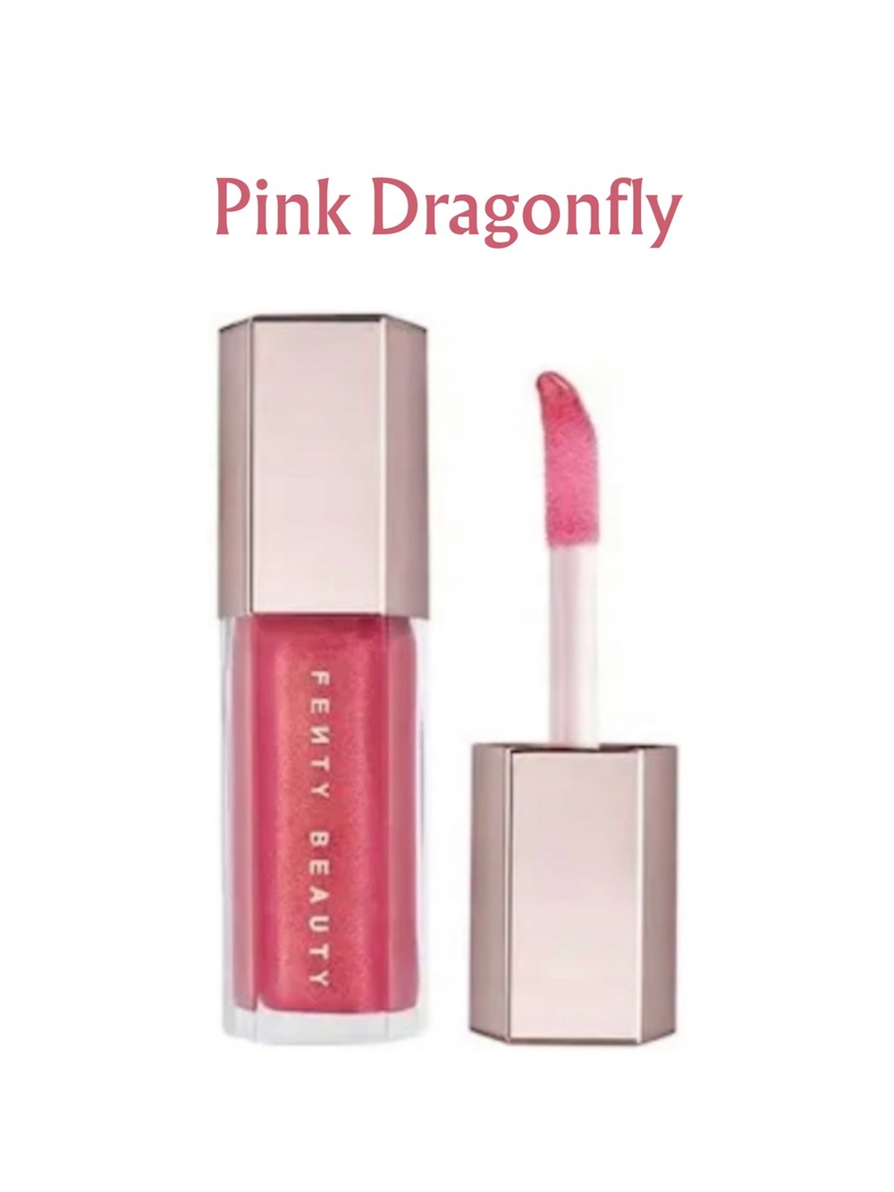 NIB FENTY BEAUTY Gloss Bomb Lip Luminizer in Pink Dragonfly - .30 oz